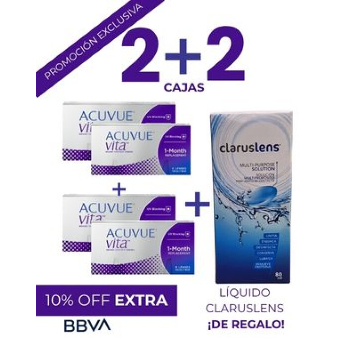 Promoción 2 + 2 Acuvue Vita Esférico Promoción 2 + 2 Acuvue Vita Esférico