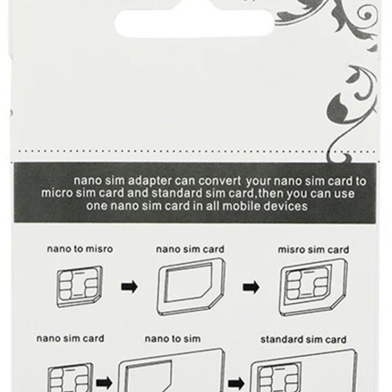 Adaptador Nano SIM A Micro SIM Y SIM Estándar Adaptador Nano SIM A Micro SIM Y SIM Estándar