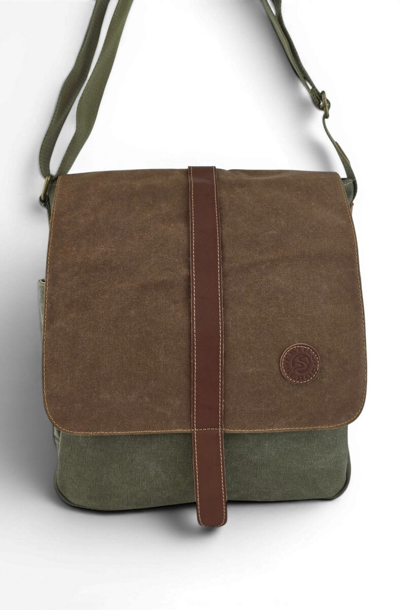 Morral clásico de lona Verde