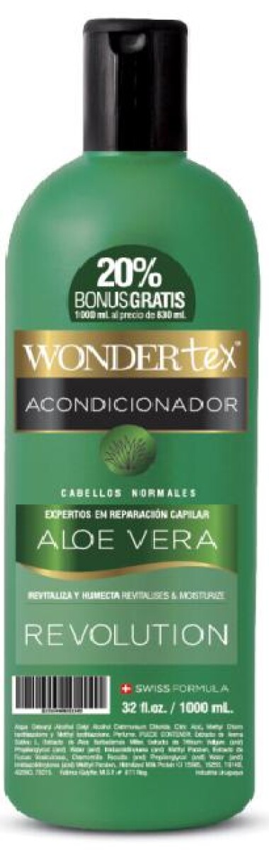 ACONDICIONADOR WONDER TEX ALOE VERA REVOLUTION 1 LT 