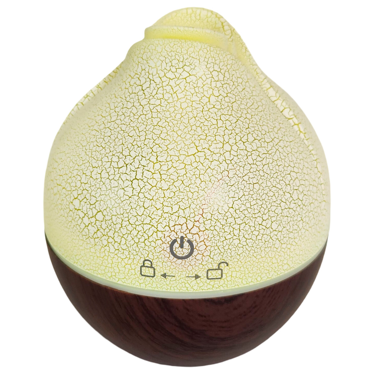 Aromatizante Difusor Ultrasónico De Aceite Esencial Con Led - Color Marron Oscuro 