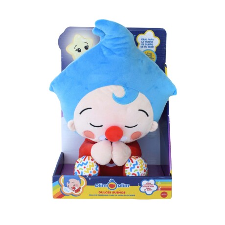 Peluche Sensorial Plim Plim Dulces Sueños – 30 cm AZUL