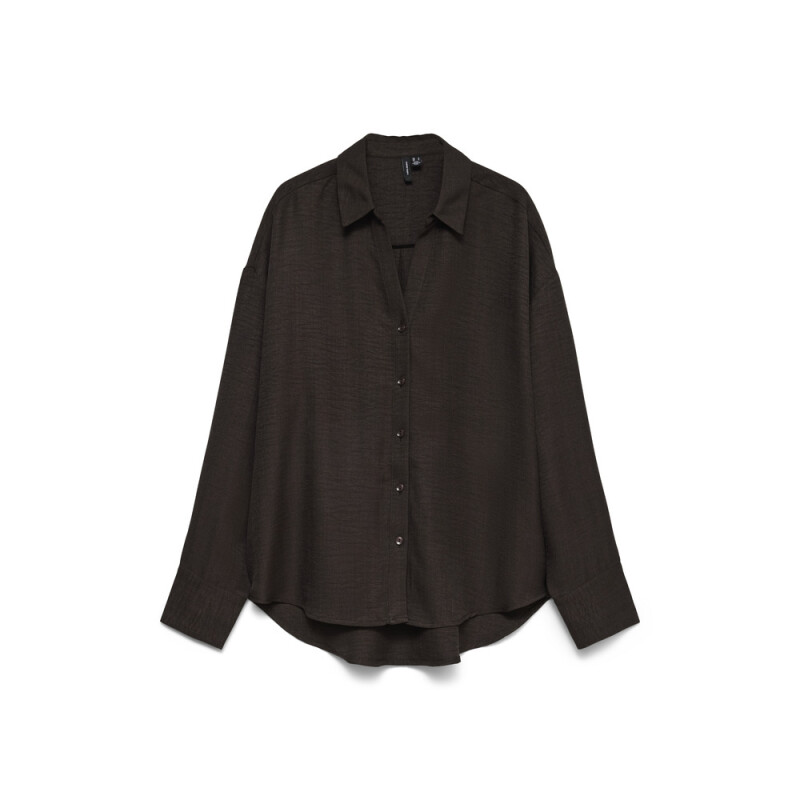 VMMELANEY QUEENY LS SHIRT WVN NOOS Chocolate Torte