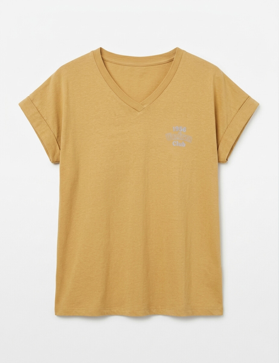 Musculosa básica Famone - Dulce de leche 