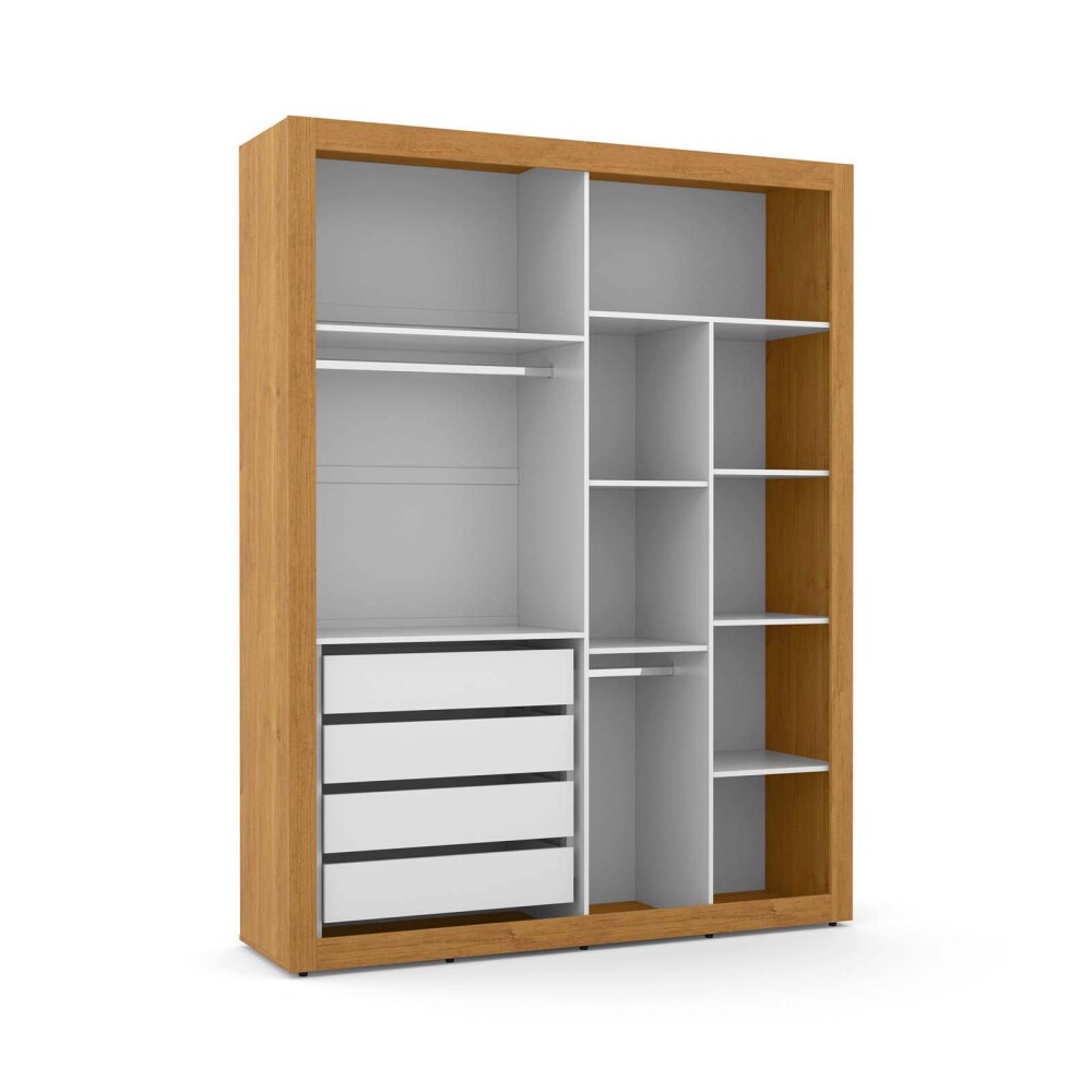 PLACARD 4 PUERTAS MDF-Y-MADERA BLANCO TUTTO