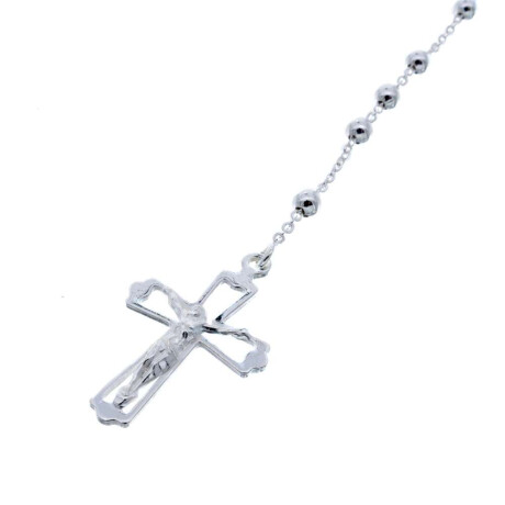 Rosario De Plata 925 Largo De La Cadena 50 Cm