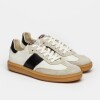 Sneaker Nil en cuero liso Blanco