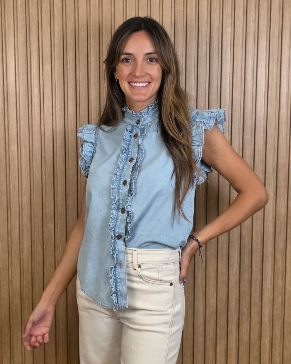 Musculosa Coco - Denim Celeste 