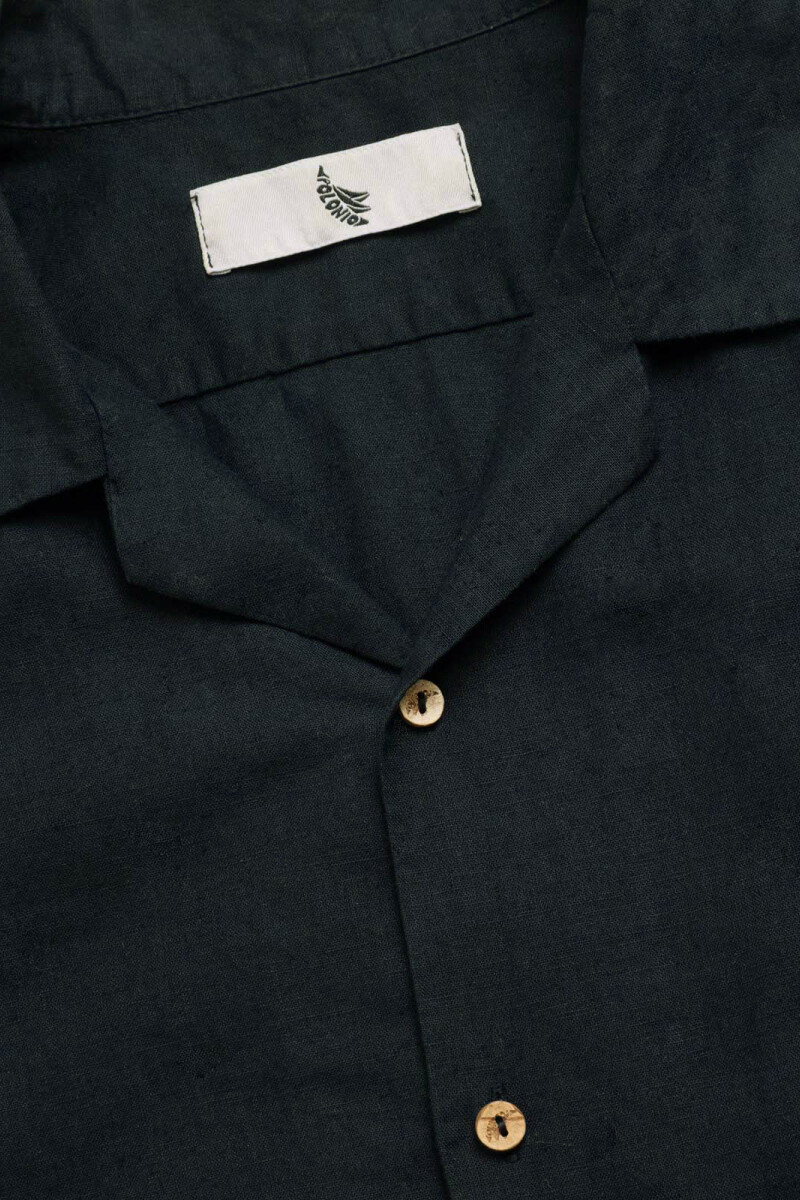 CAMP-COLLAR BOXY SHIRT Black