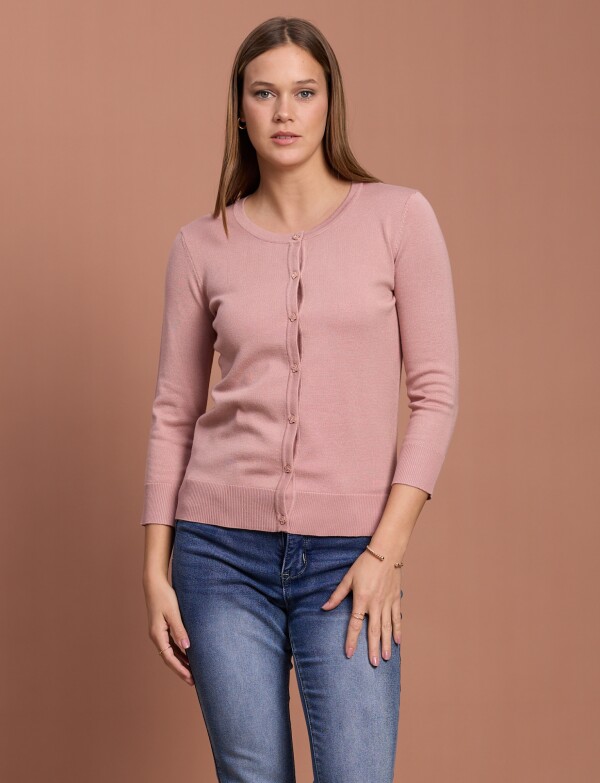 Cardigan Basico ROSA