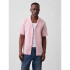 V-SS STANDARD LINEN COTTON RESORT COLLAR DUSTY PINK