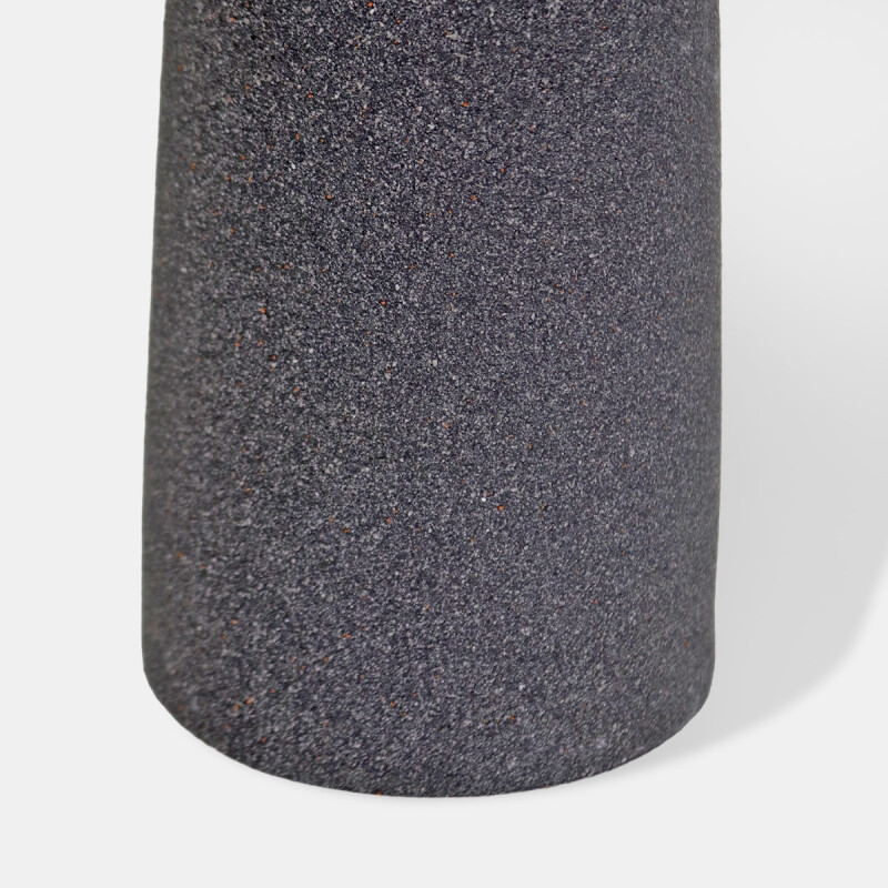 PORTA VELA CERAMICA GRIS OSC 10X10X31.2CM Unica