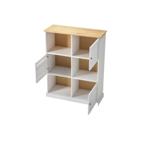 Estanteria 3 Puertas Li­nea Valenciana Blanco