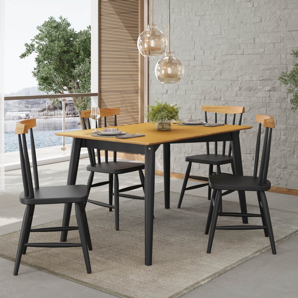 Mesa de comedor Livie 160 cm - Udine Ebano
