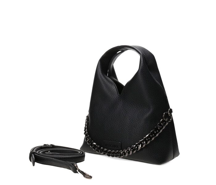 Cartera HILARIA con correa de cadena Black
