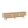 Rack de TV Dune Rattan 2.2 - Linea Manhattan Off White