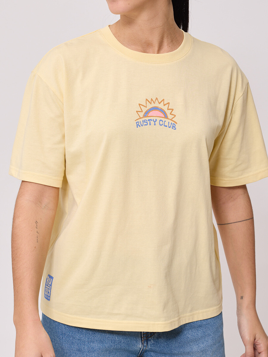 T-SHIRT SOLAT RUSTY - Amarillo 
