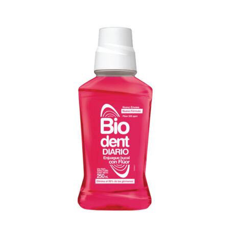 BIO DENT ENJUAGUE DIARIO FRUTILLA 250 ml BIO DENT ENJUAGUE DIARIO FRUTILLA 250 ml