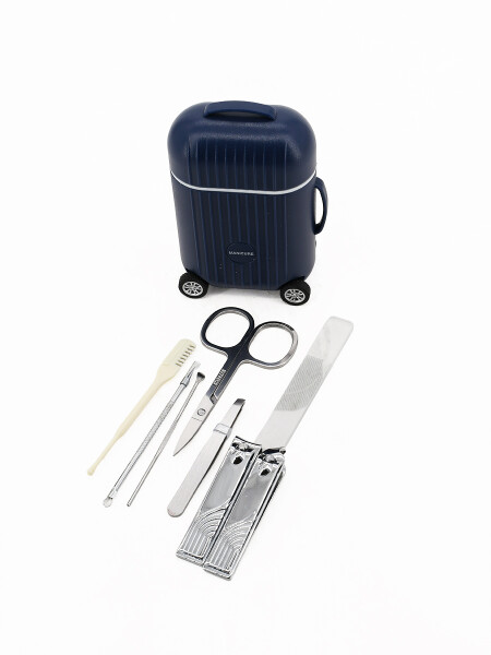 SET VALIJA MANICURA AZUL