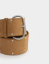 Cinturones y Fajas Cinturón Suede Tachas - Marron Camel