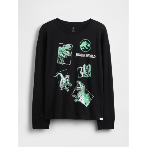 V-JPN 3PL JURASSIC GR LS TEE BLACK 1