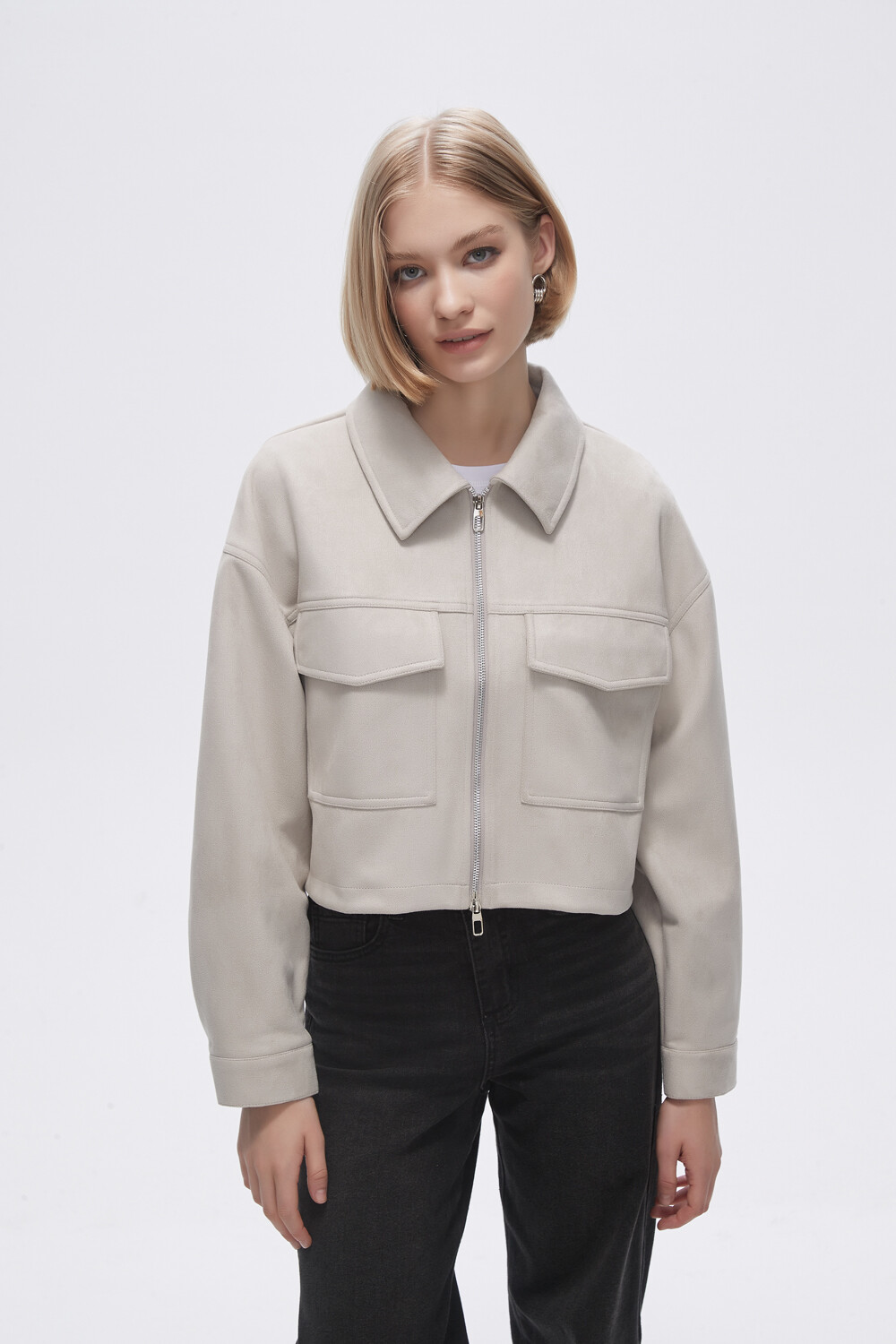 Chaqueta Bruswi Beige Claro