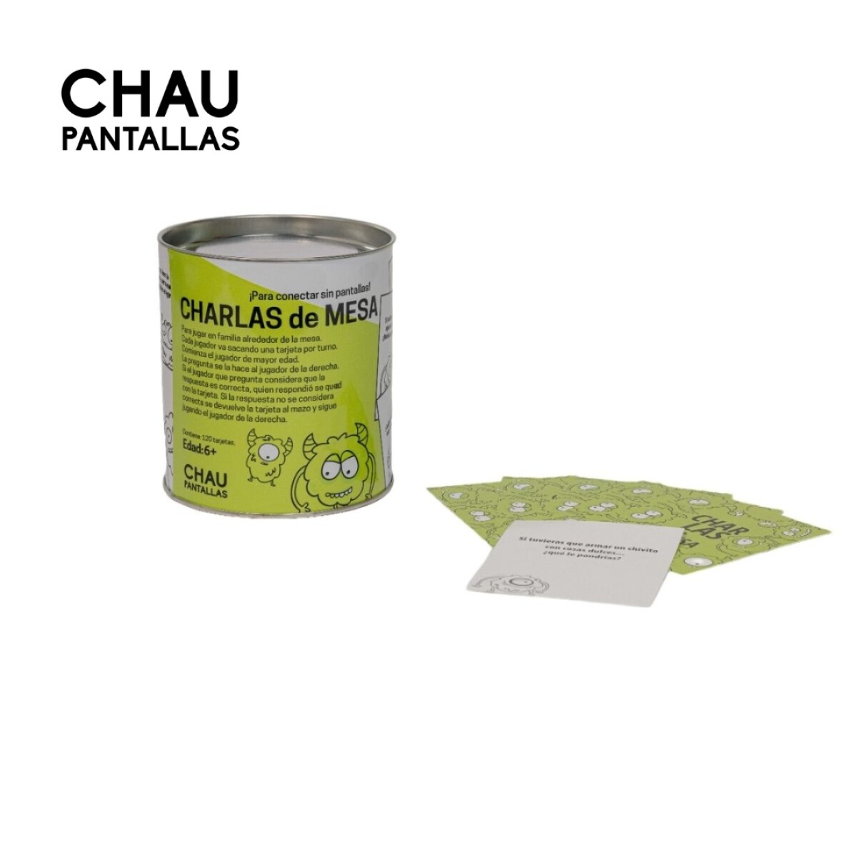 Juego Charlas de Mesa Chau Pantallas 
