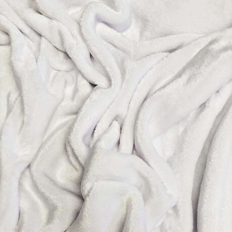 Frazada Flannel 2 Plazas Home Class 200 x 240 cm Blanco