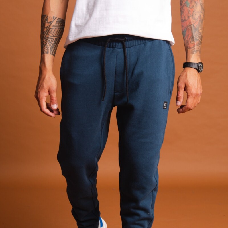 Pantalon de Hombre KristoBelga con puño COCONUT Azul Piedra