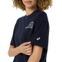 Polos Training Runner Message Graphic Relaxed Tee Mujer Midnight
