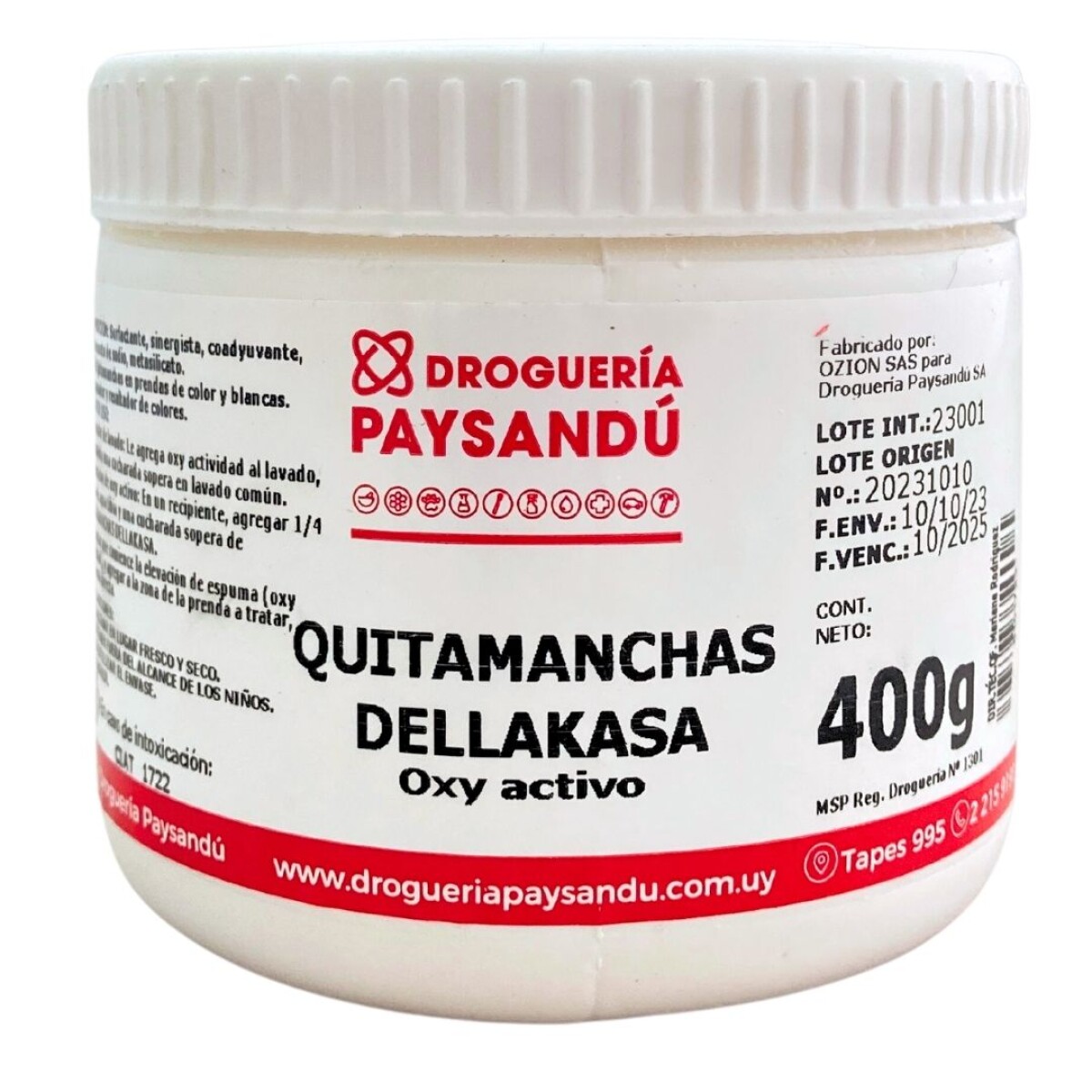 Quitamanchas DELLAKASA Oxy activo 400g 