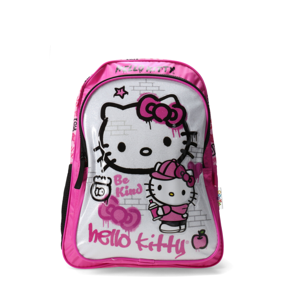 Mochila Hello Kitty 18" - Fucsia - Negro - Blanco 