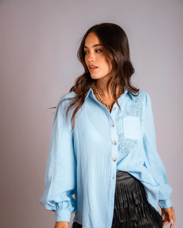 Camisa Luz celeste