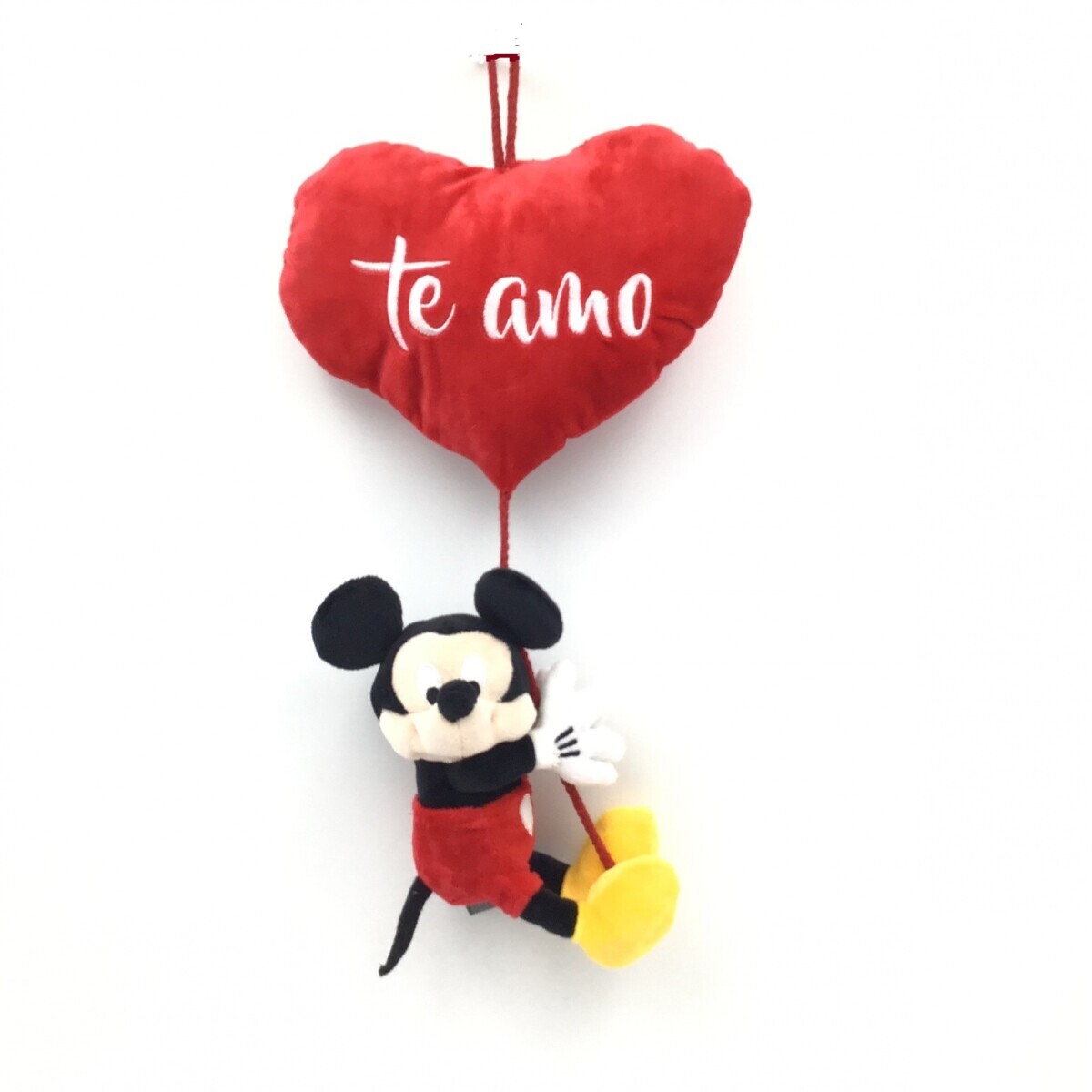 Peluche Mickey para colgar con corazón 