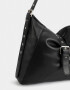 Saca Cartera Hobo Con Hebilla - Negro