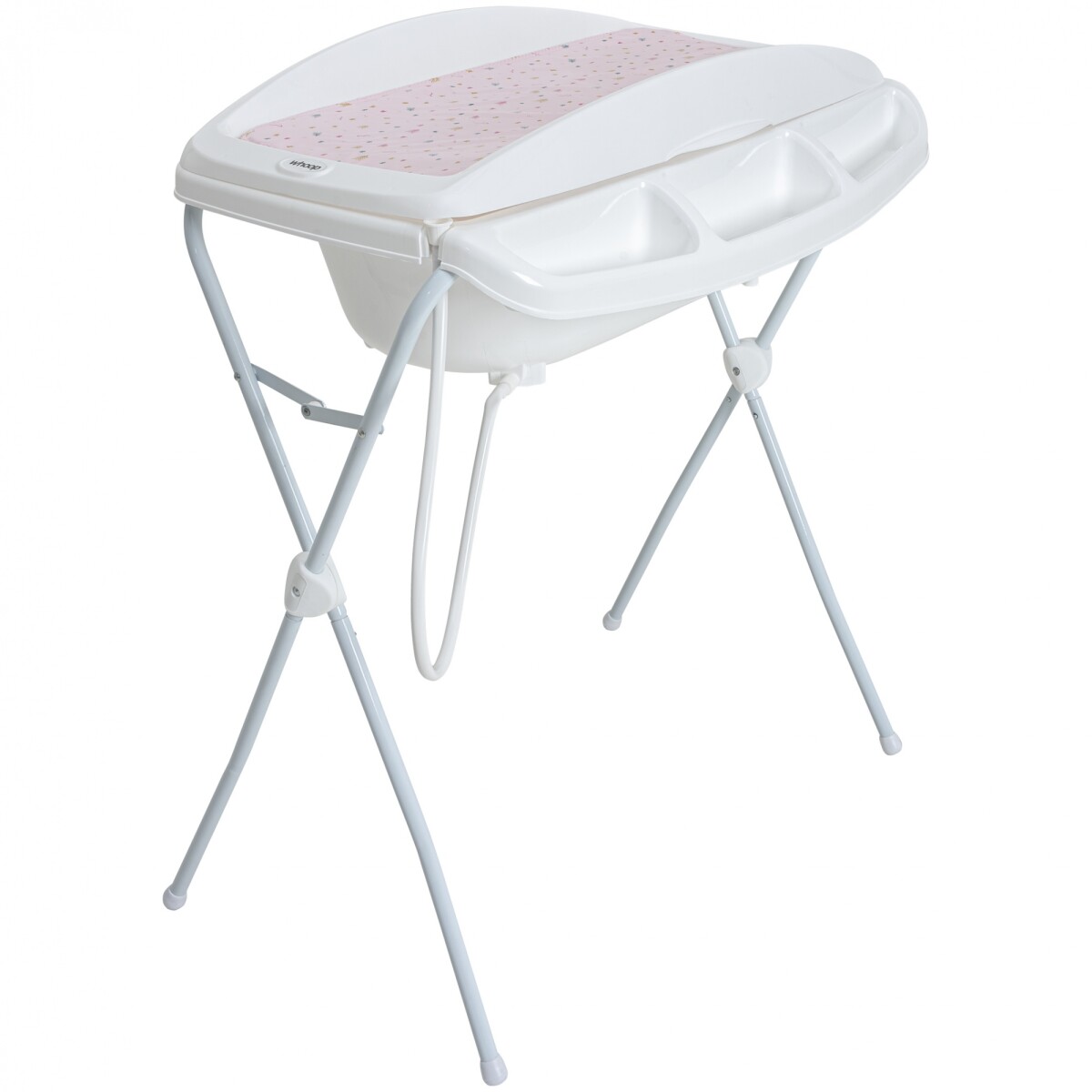 Catre de Baño Plegable con Cambiador ANGRA Bebesit ROSA 