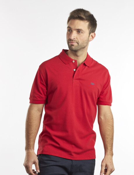 REMERA POLO PIQUE Rojo