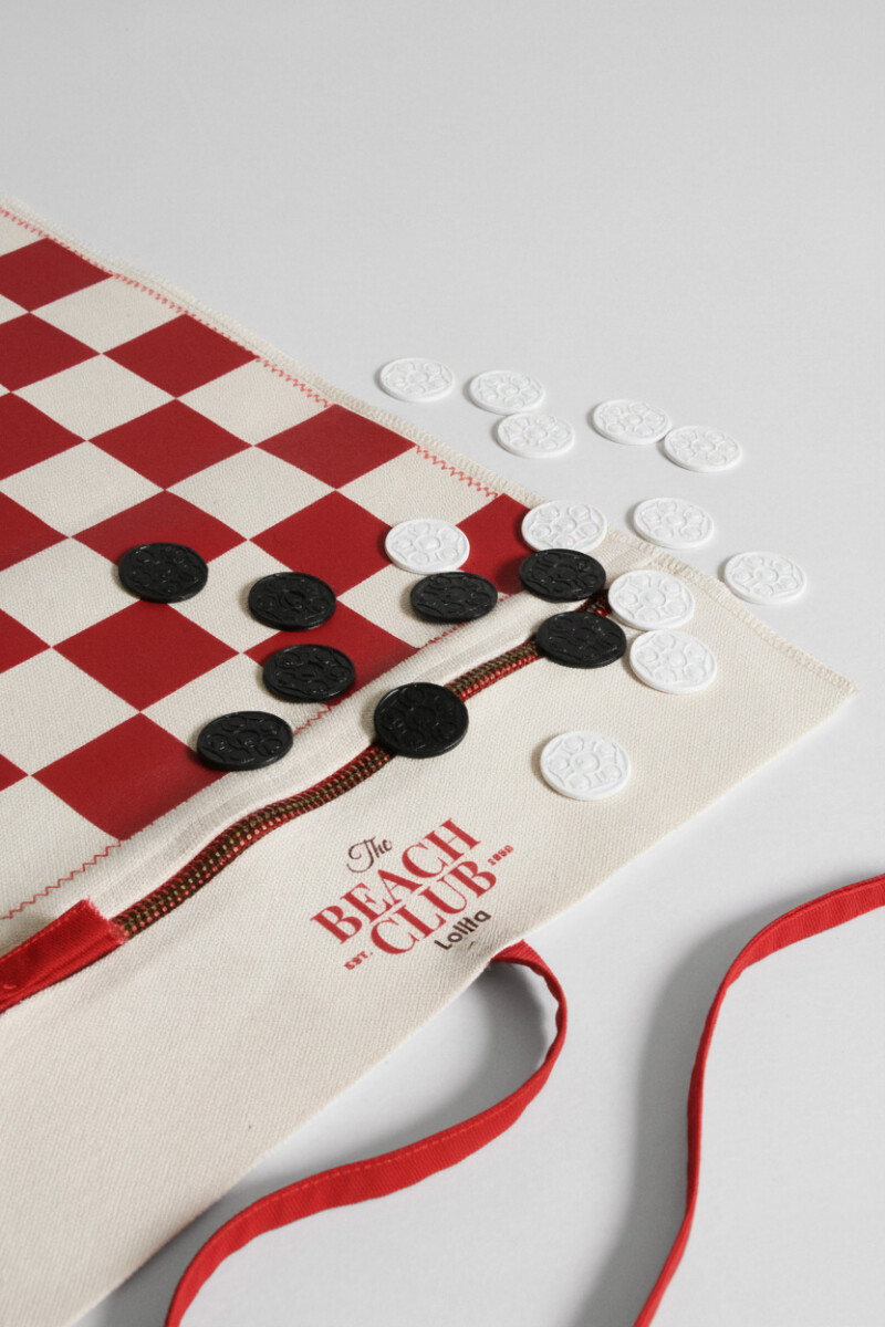 Juego de damas The beach Club crudo