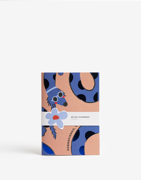 Anotadores Cuadernos y Memos Cuaderno Set Set De 2 Cuadernos. Contiene Un Cuaderno Rayado Y Uno Cuadriculado De 40 Páginas Cada Uno - Combinacion Tricolor