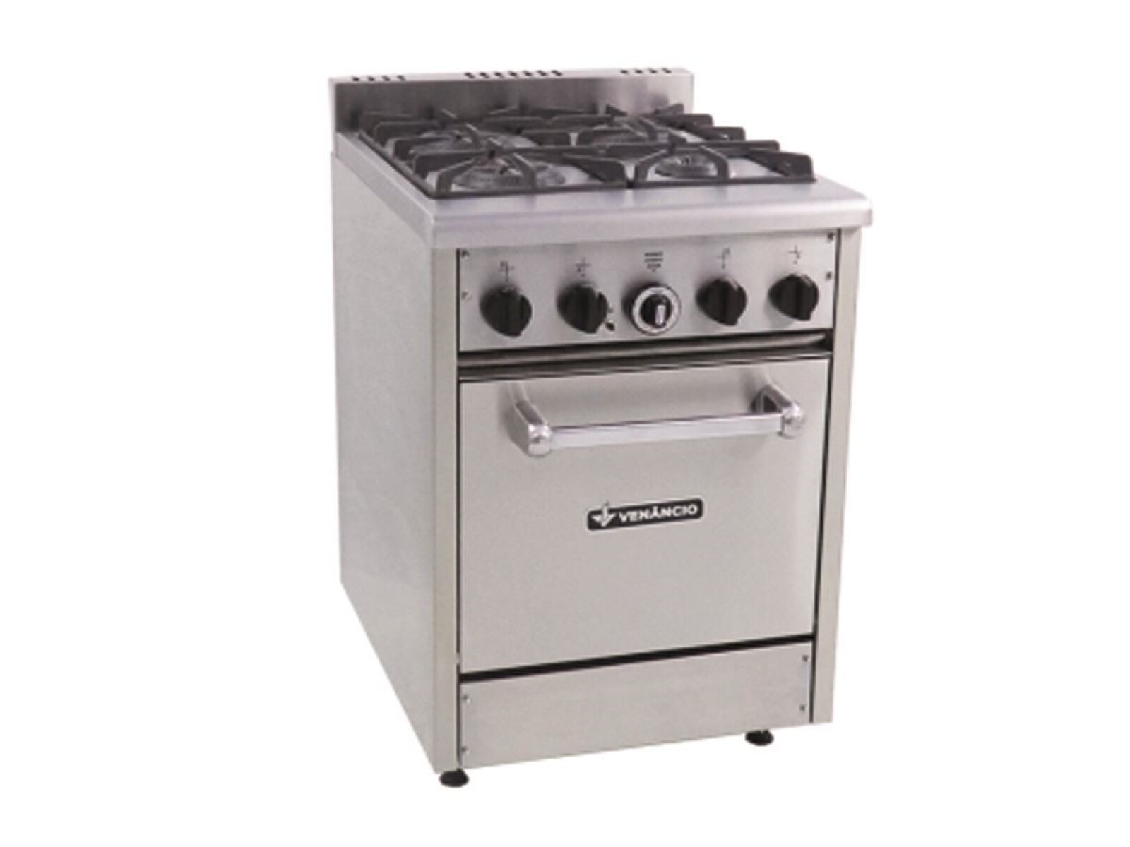 Cocina profesional a gas 4 hornallas en acero inox 