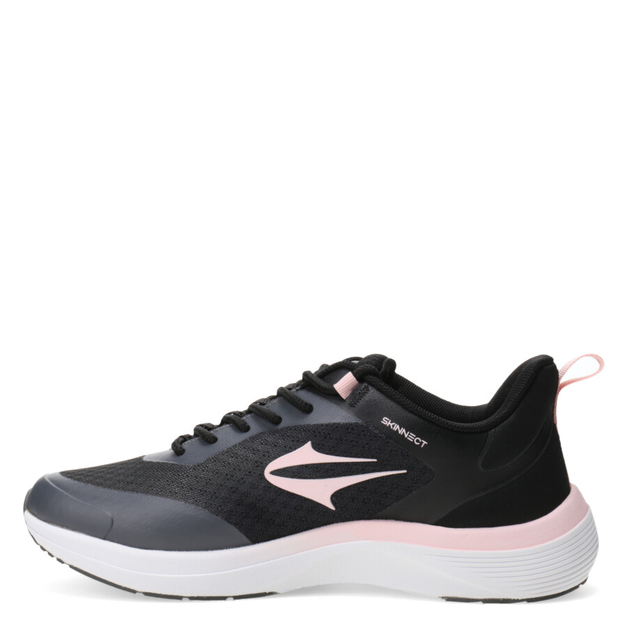 Championes de Mujer Topper Asphalt Negro - Rosa