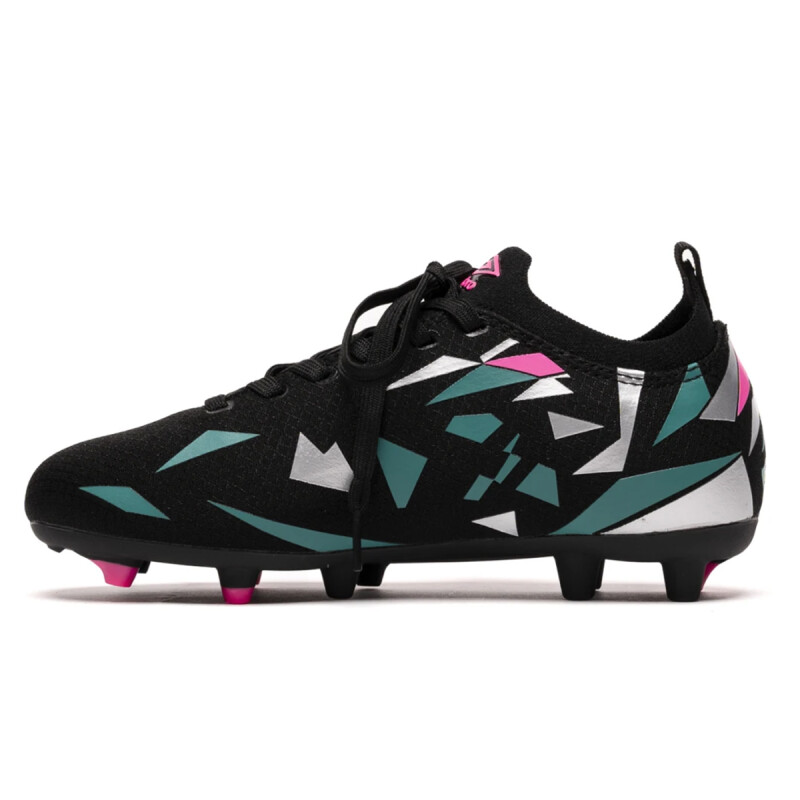 Championes Umbro Futbol Cancha AD FG HIT HG de Niños - 20206502 Negro-fucsia