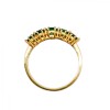 Anillo Vera-Oro 18k-Piedra Esmeralda y Zirconia-AN9503 conpiedra