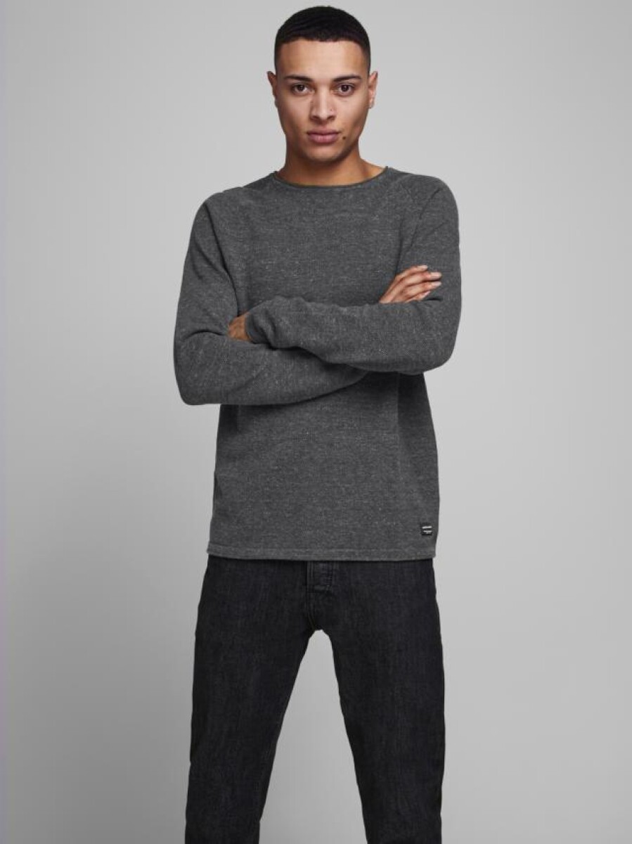 Sweater Mate Textura - Dark Grey Melange 