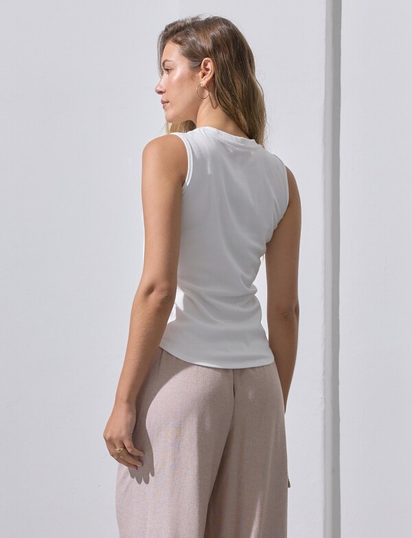 Musculosa Modal Ribs CRUDO