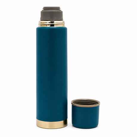 Termo Bala Acero Inoxidable 750Ml Mantiene Frío Calor Comet Azul Petróleo