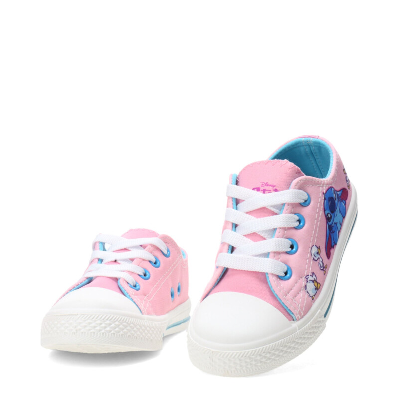 Championes Infantiles Disney Stich Rosado - Celeste