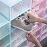 Caja Organizadora Zapatos Zapatera 24 Unidades Caja Apilable Variante Color Celeste