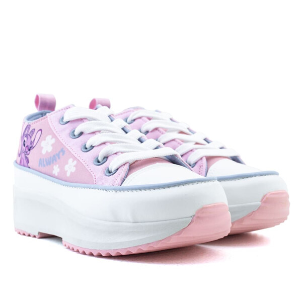 DISNEY Casual plataform canvas Rosado