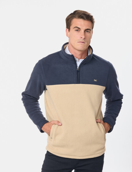 BUZO POLAR BICOLOR Beige